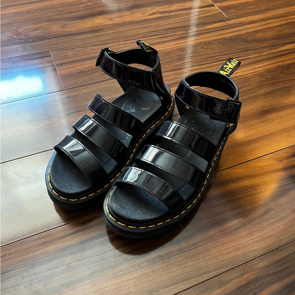 Dr Martens Patent Leather Blaire Sandals